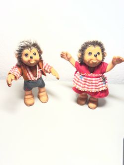 Vintage STEIFF (German) Hedgehog Dolls excellent condition