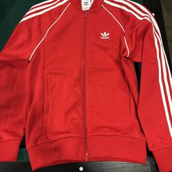 Adidas Track Jacket Color Red Unisex Small 