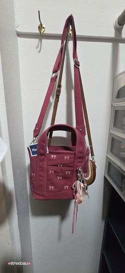🎀 MADDEN GIRL BURGUNDY BOW CROSSBODY BAG 🎀