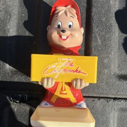 Vintage 1984 Helm Toy Soap Dispenser - Alvin - The Chipmunks 