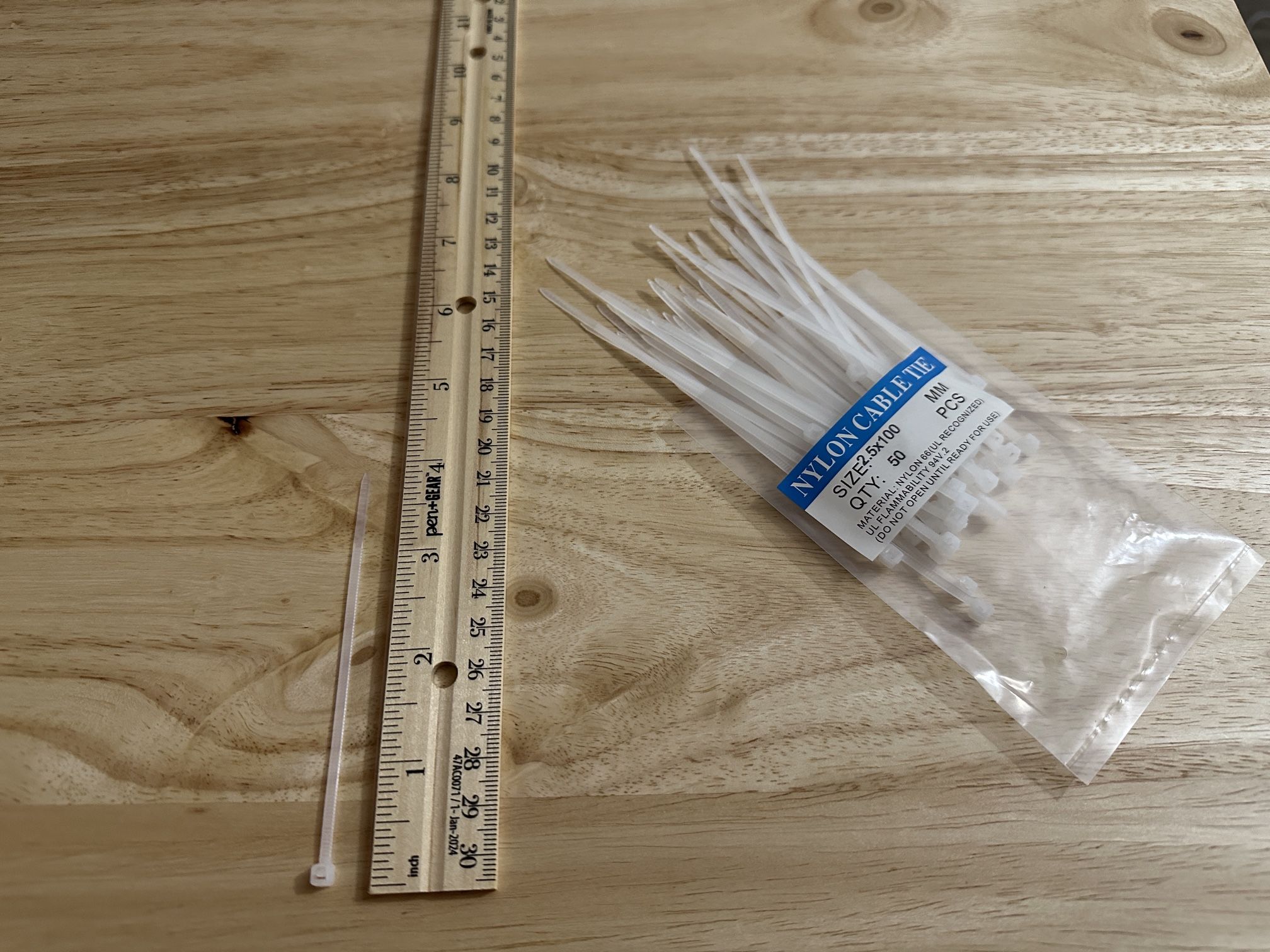 BRAND NEW Nylon Zip Ties – 50pcs – Strong – NO JUNK