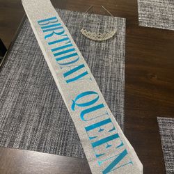 Birthday Queen Sash 30 Tiera 