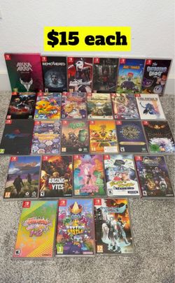 Large Nintendo switch gaming lot