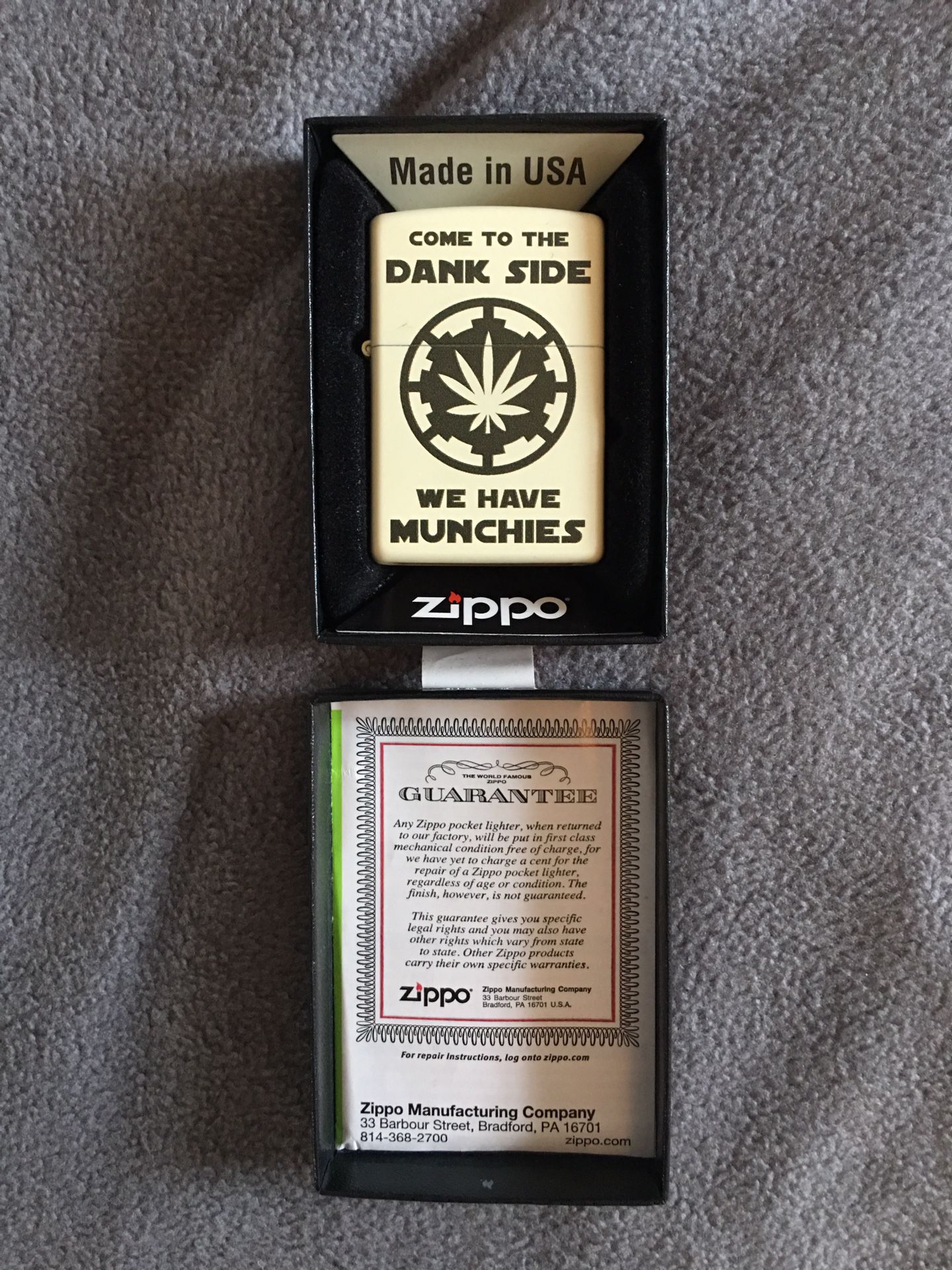 Genuine Zippo Lighter Never Used