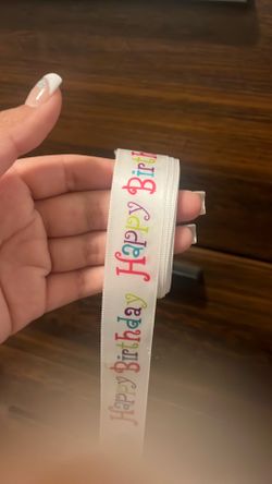 Happy birthday ribbon