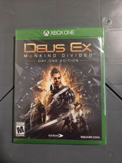 Factory Sealed Deus Ex Mankind Divided Day One Edition Xbox One