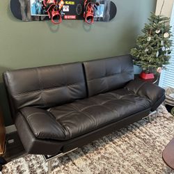 Leather Futon Couch