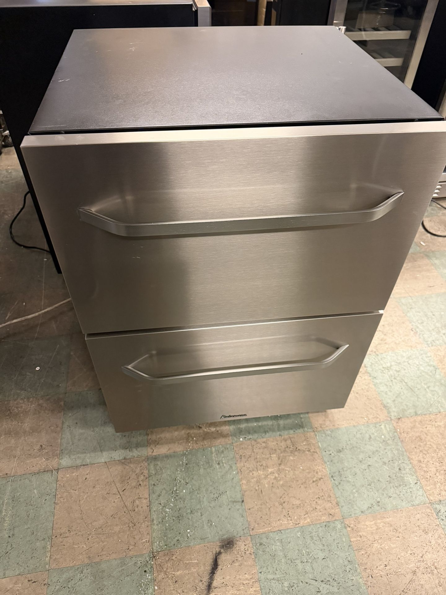 Double Drawers Cooler Fridge.