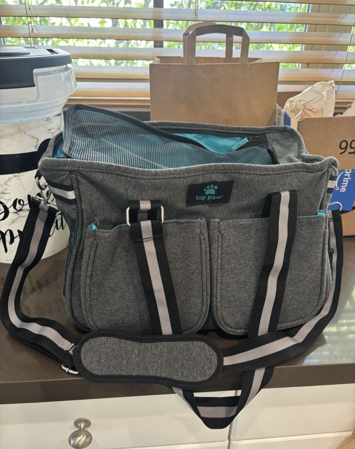 Pet Dog Carrier and Food Containers with Scooper