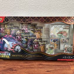 Pokémon TCG Paldean Fates Great Tusk Ex and Iron Treads EX Premium Collection