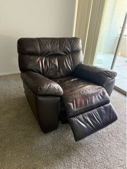Leather Power Reclining Chair
