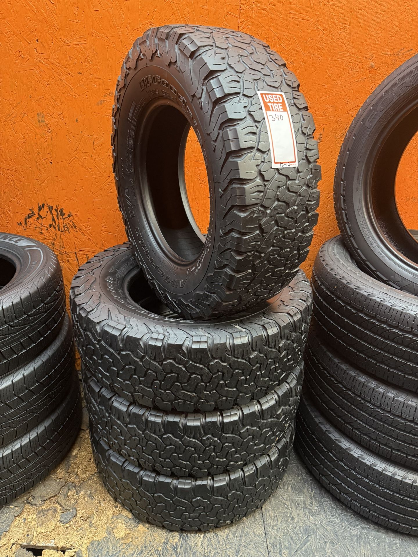 255/70R16 BF Goodrich Ko2 A/T Full Tire Set