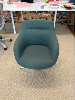 West elm green chair
