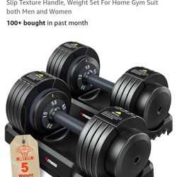 55 lbs Pair of Adjustable Dumbdells Excellent condition 