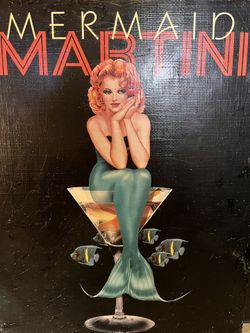 Martini Mermaid Art Piece 1 Of 4 Made Editions 