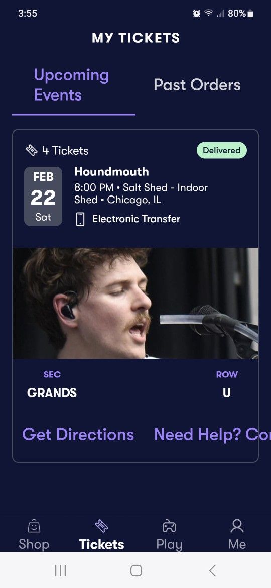 Houndmouth 4 tickets, Salt Shed