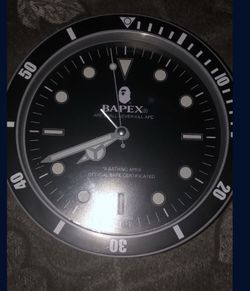 Bape/bapex Glow Dark Clock