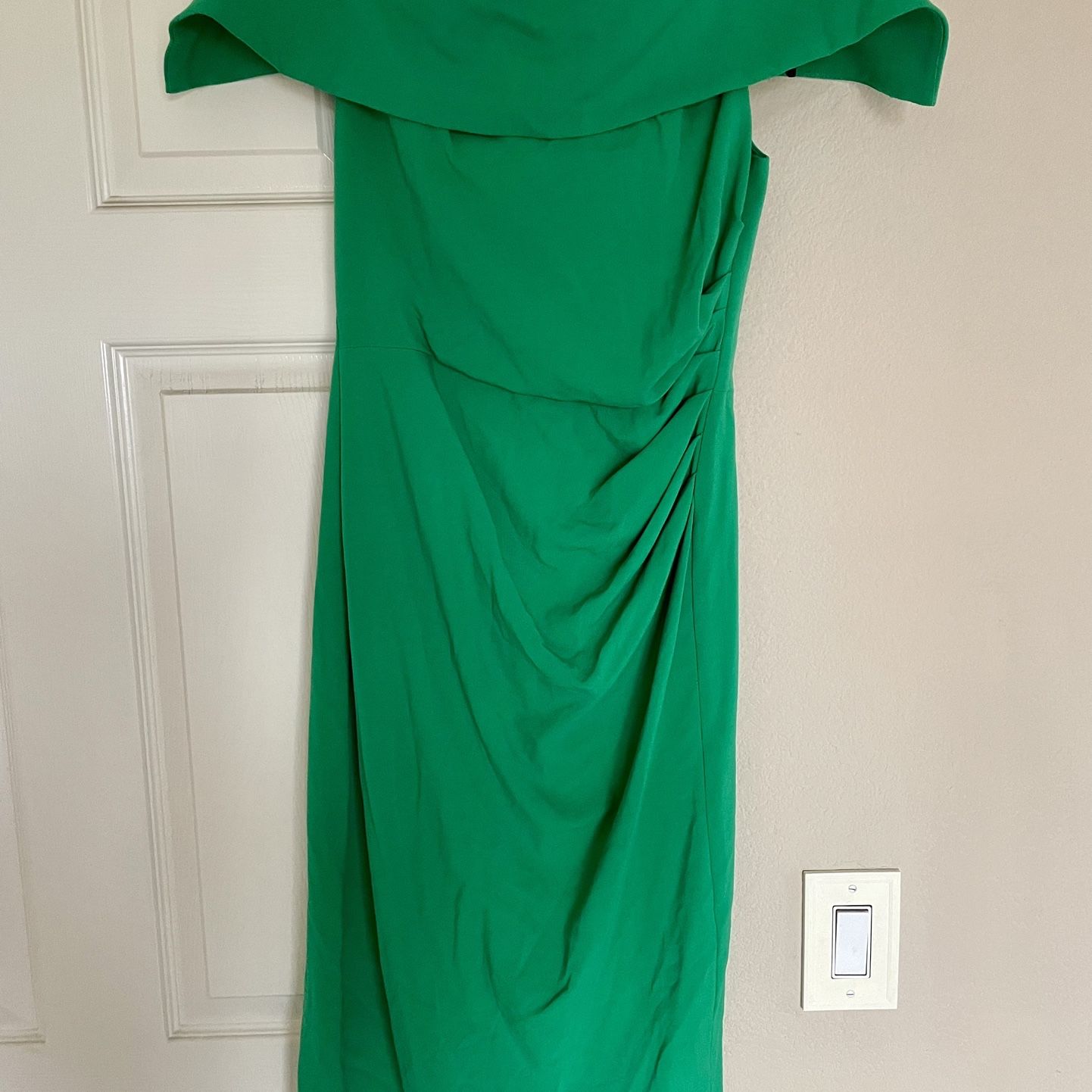 vince camuto green dress Women's Cowlneck Shift Size 6 - Bed Bath & Beyond there heeled sandals for an effortless spring occasion look. VINCE CAMUTO Womens Green Slitted