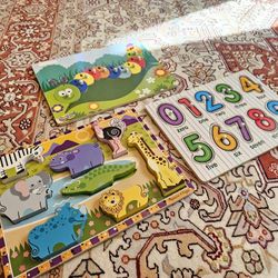 3 Wooden Puzzles 