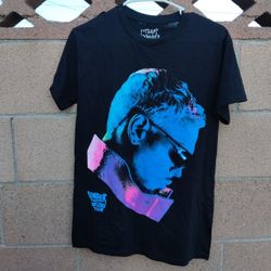 CHRIS BROWN UNDER THE INFLUENCE EUROPE TOUR BLACK TEE SMALL TEAM BREEZY 