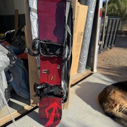 K2 Snowboard with Burton Bindings