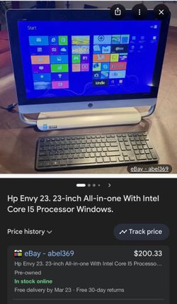 HP Envy 23d027c Touchscreen Desktop Computer 
