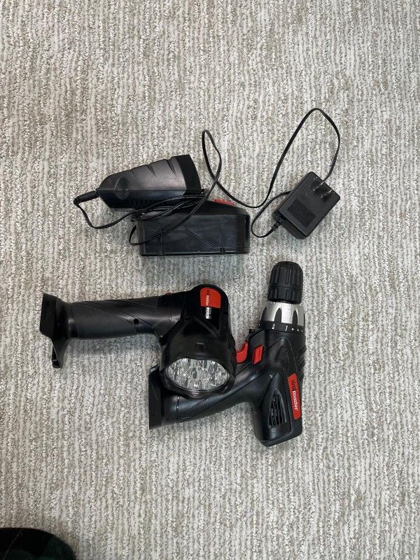 Cordless Drill W/ Charger, Etc