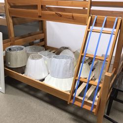 Twin full wood Bunkbed