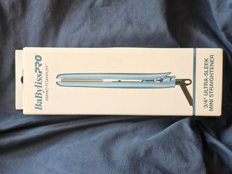 BaBylissPRO Nano Titanium 3/4" Ultra- Sleek Mini Straightener Up To 430°F NEW