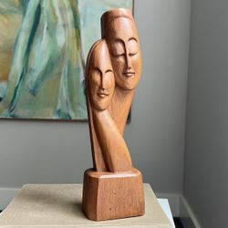 Mid Century Wood Sculpture ( firm on price )