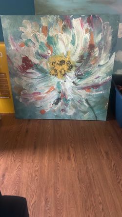 Kirklands Canvas Floral Painting