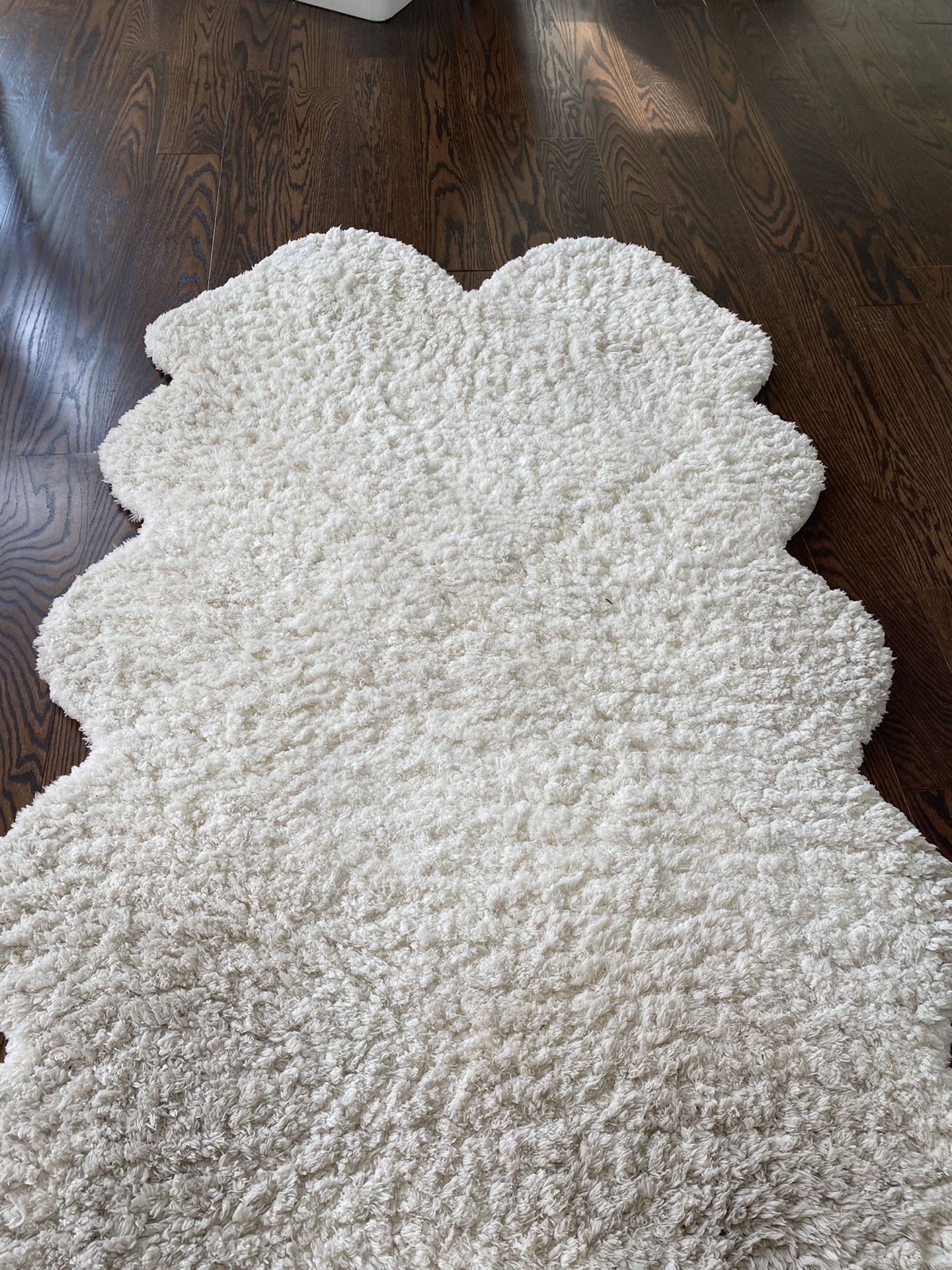 Cream Throw Rug