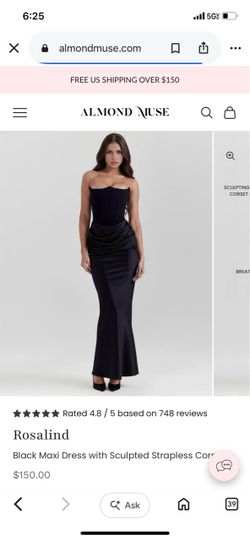 Almond Muse Rosalind Black Maxi Dress