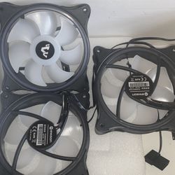 4 PC LED Fans MultiColor 