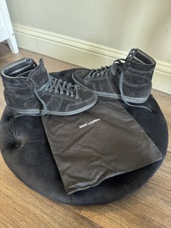 Saint Laurent High-Top Sneakers Size 13 US/46 EU. 100% Authentic