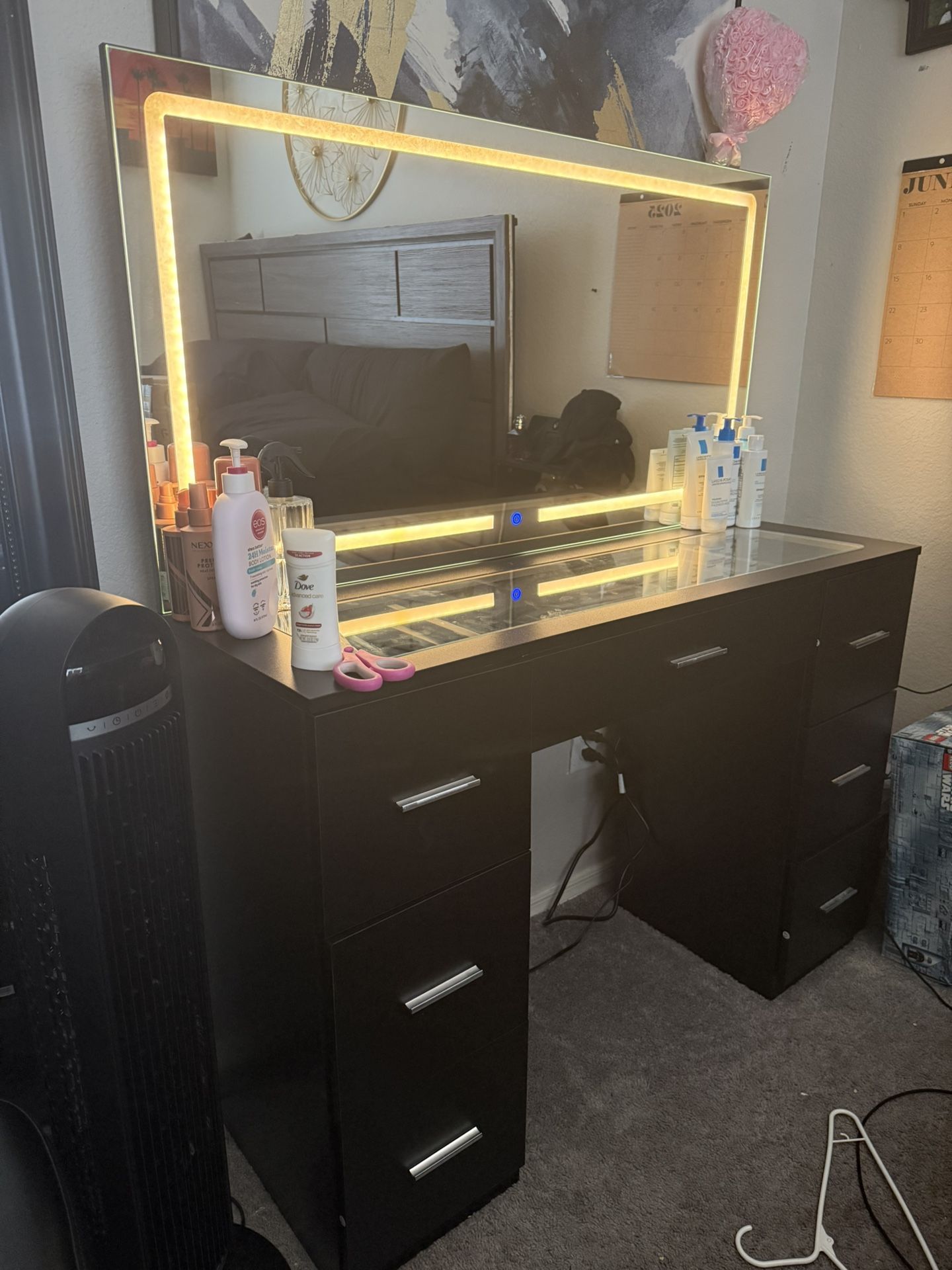 Vanity Desk & Mirror