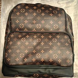 Journeyman Polyester Backpack Brown /Black 14" x 12" x 6" Lite Weight 💯% Brand Never Used!