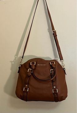 Michael Kors Bedford Legacy Medium Convertible Satchel – Genuine Leather, Rich Brown, Gold Hardware