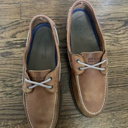 Sperry Topsides Leather Boat Shoes 10.5