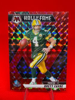 Brett Favre Mosaic Hall of Fame Prizm Card