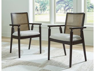 Galliden Black Dining Arm Chair (Set of 2)