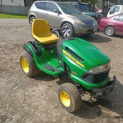 John Deere LA140 Automatic New Mower And Deck Paint And Belts ,