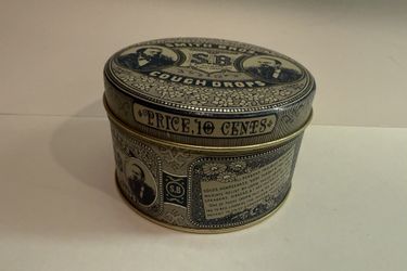 VINTAGE SMITH BROS. COUGH DROPS TIN REPLICA