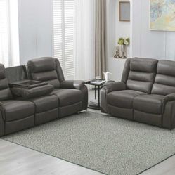Gray Sofa &love Seat 