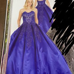 Quinceañera Royal Blue Dress