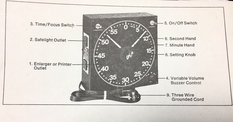 GraLab Model 300 Electro-Mechanical Darkroom Timer - 120V/60/Hz