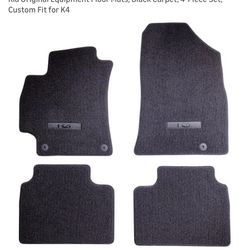Carpet mats for a Kia K4 and a Kia forte new