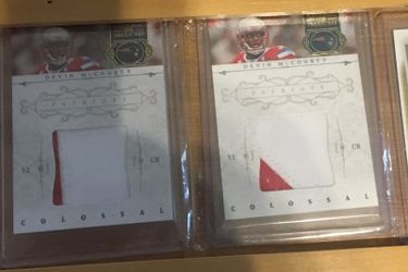 2 DEVIN McCourty NATIONAL TREASURES #'d SSP