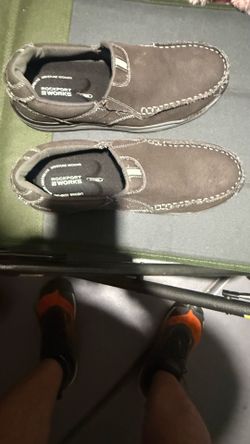 Man’s 9.5 Rockport steel toe Rockport works