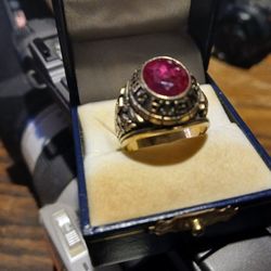 Vintage Solid Gold 1984 Class Ring - Vista High School